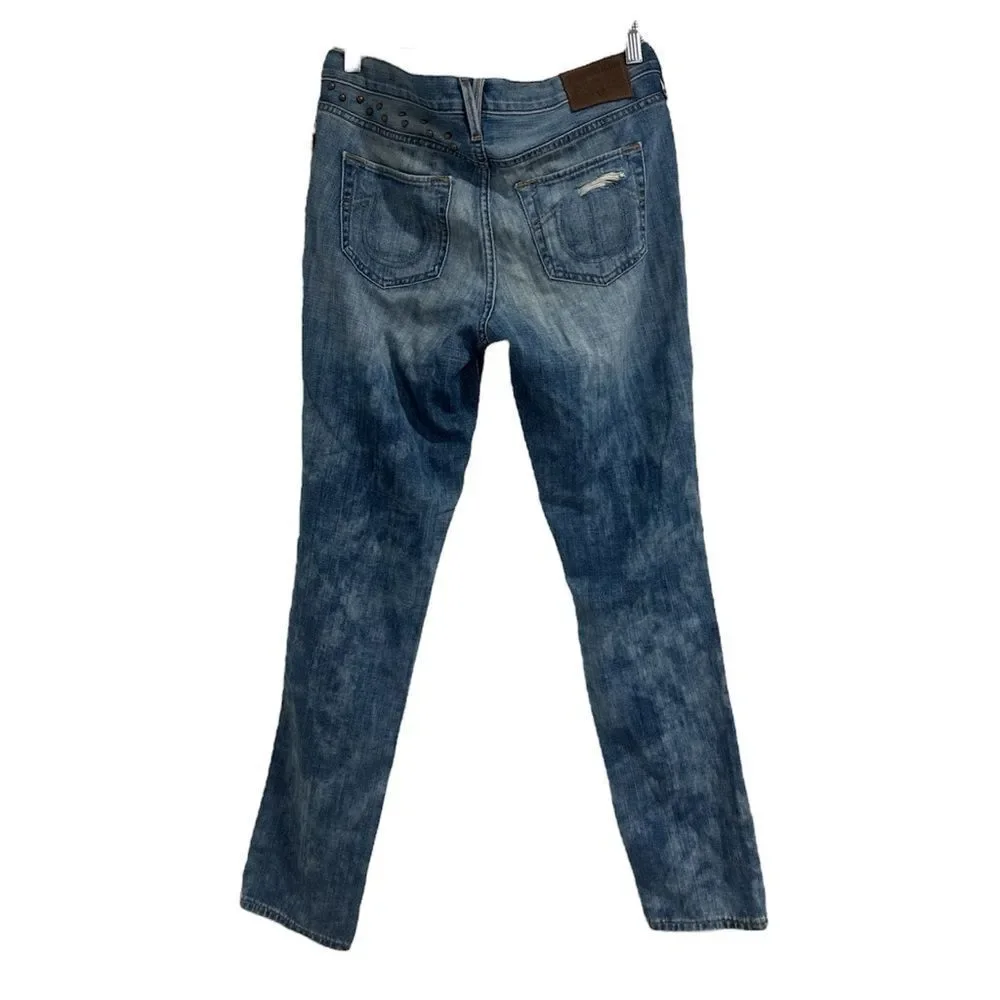 True Religion Cameron Slim Boyfriend Jean NWT